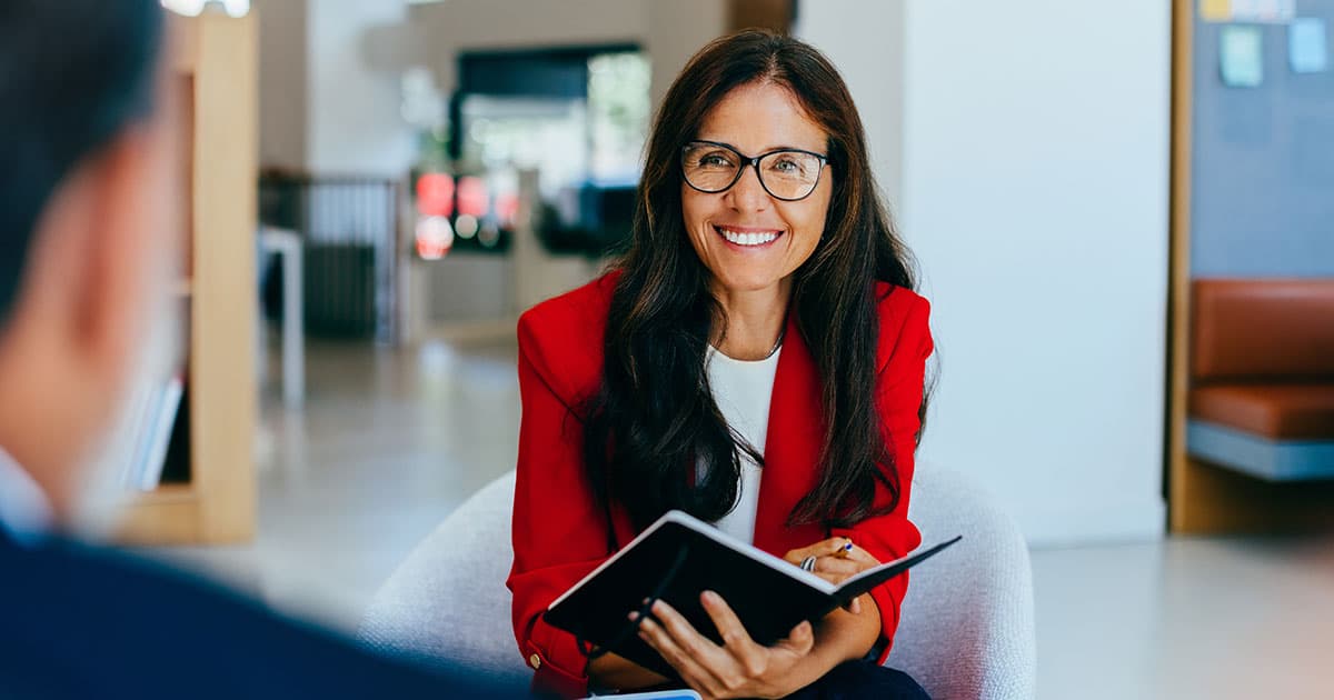 Wealth advisor planning investments with a client